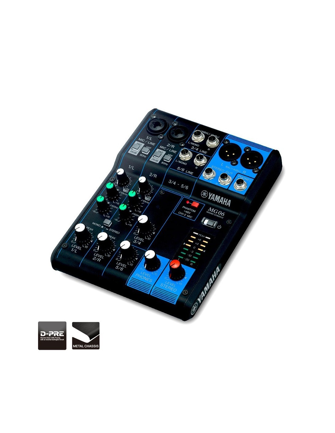 Audio mixer Yamaha MG06 | Muzi.lt