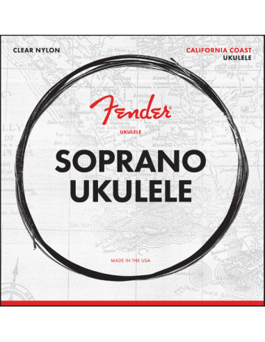 Fender California Coast Soprano Ukulele Strings .024-.034