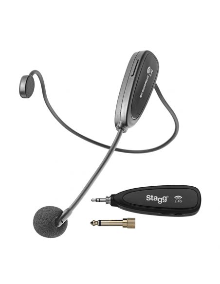 2.4 GHZ wireless headset microphone set (with transmitter and receiver)