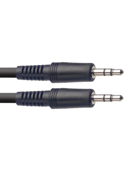 Audio cable, mini jack/mini jack (m/m), 1 m (3')