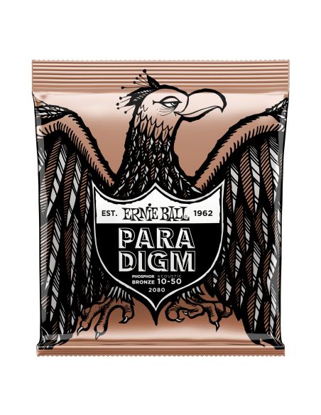 PARADIGM EXTRA LIGHT PHOSPHOR BRONZE ACOUSTIC GUITAR STRINGS - 10-50 GAUGE