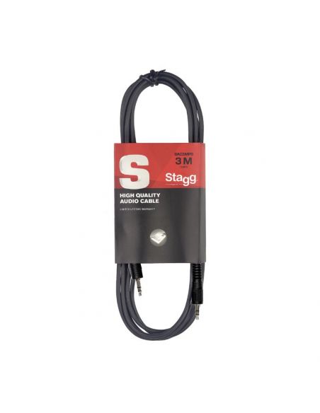 Stagg SAC6MPSMPSB mini jack cable 6m