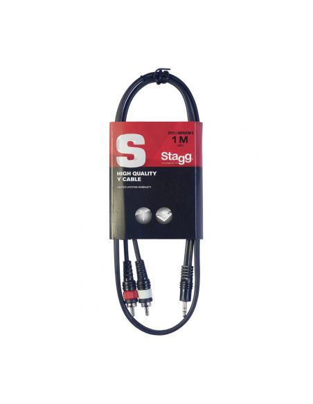 Mini Jack - RCA cable Stagg SYC1/MPSB2CM E 1m