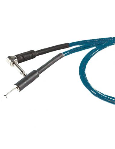 ZZIPP Instrument Cable JACK - JACK 90 ° BLUE