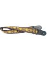 Stagg Woven nylon guitar strap with yellow Jimi pattern