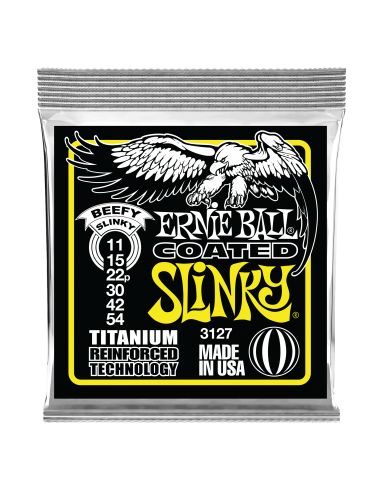 Stygos el. gitarai Ernie Ball Beefy Slinky Coated Titanium 11-54