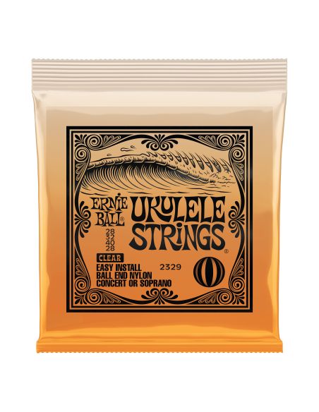 Stygos ukulėlei Ernie Ball 2329 (skaidrios)