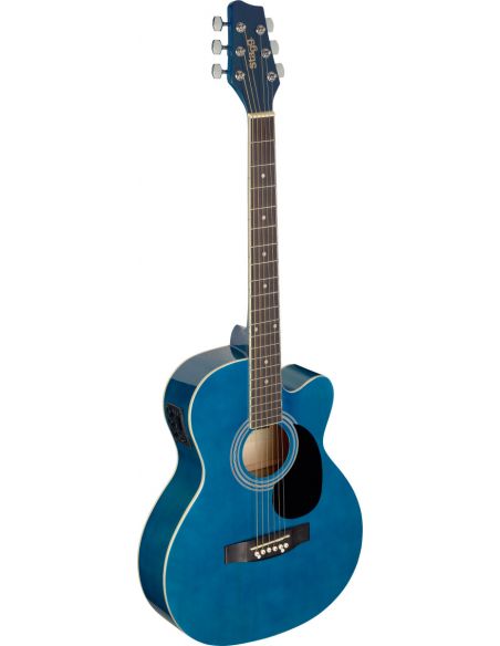 Elektro-akustinė gitara Stagg SA20ACE BLUE