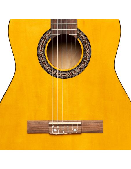 1/2 classical guitar with linden top, natural colour