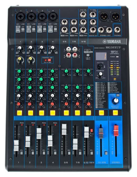 Audio mixer Yamaha MG10XUF | Muzi.lt