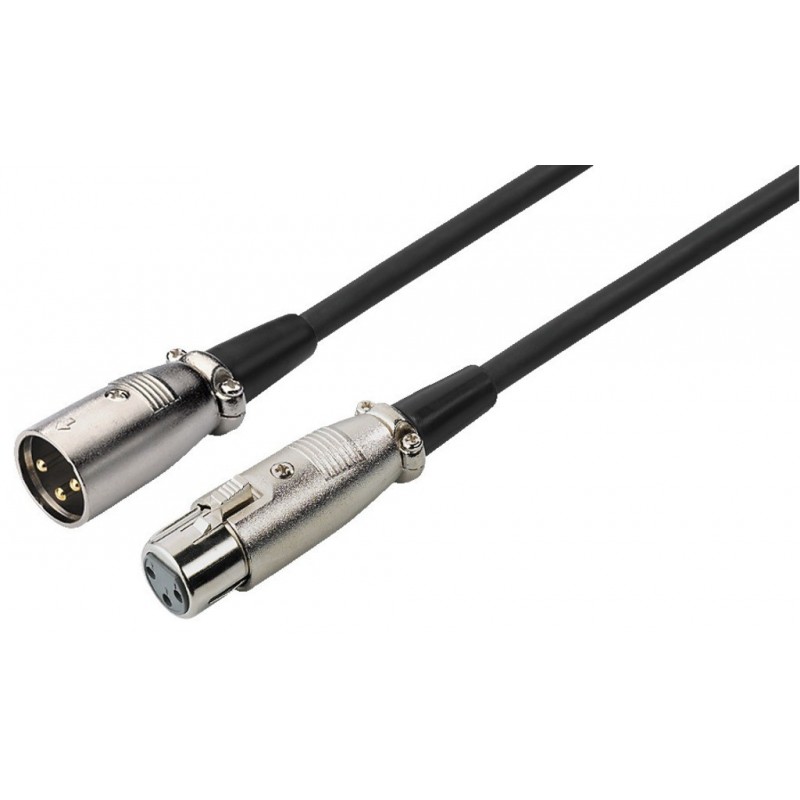 Kabelis XLR/m - XLR/f 15m