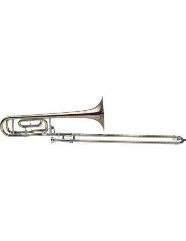 Pro Bb/F Tenor Trombone, Gold brass bell, L-bore