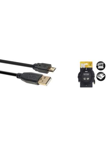 N series USB 2.0 cable, USB A/ micro USB B (m/m), 5 m (16')