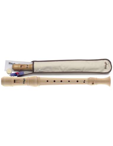 Soprano recorder, Baroque fingering, Maple wood