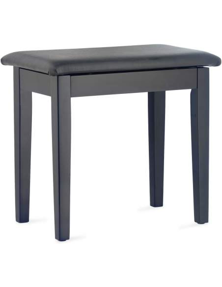 Matt black piano bench Stagg