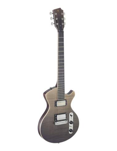 Electric guitar Stagg Silveray series SVY SPCLDLX FBK