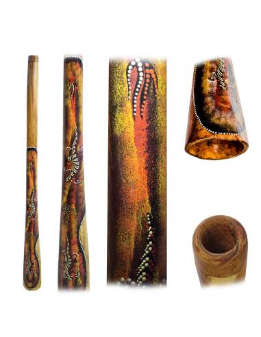 Didgeridoo made of Eucalyptus, paint