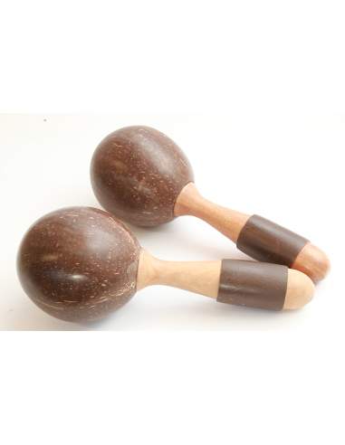 Heavy maracas from coconut Terre