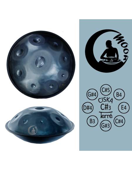 Mėnulio būgnas Handpan Moon Cis Ziska 432Hz Terre