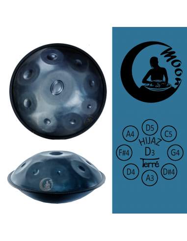 Mėnulio būgnas Handpan Moon D-Hijaz Terre