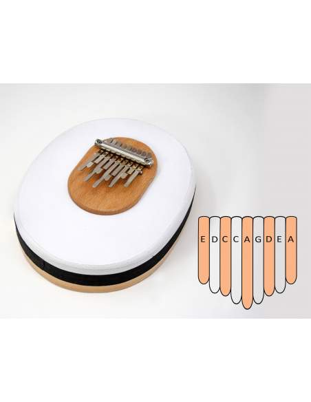 Kalimba 9 A-minor skin-white