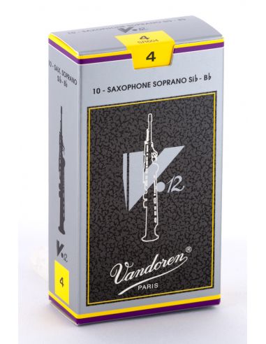 box of 10 soprano sax V.12 reeds nÃ¸ 4