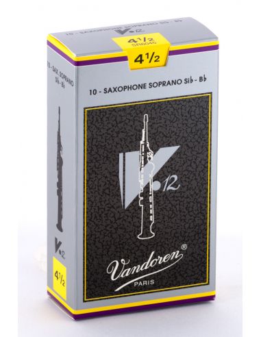 box of 10 soprano sax V.12 reeds nÃ¸ 4,5