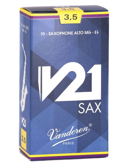 box of 10 alto sax V21 reeds nÃ¸ 3,5