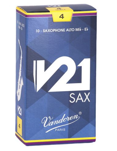 box of 10 alto sax V21 reeds nÃ¸ 4