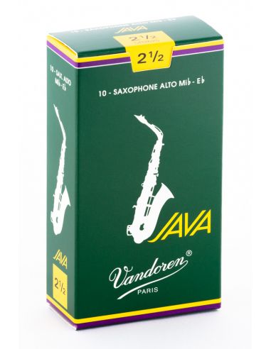 Box of 10 Java alto sax reeds n 2,5