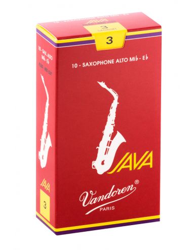 box of 10 alto java red cut reeds 3