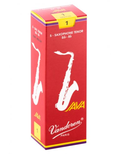 box of 5 tenor java red cut reeds 1