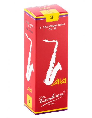 box of 5 tenor java red cut reeds 3