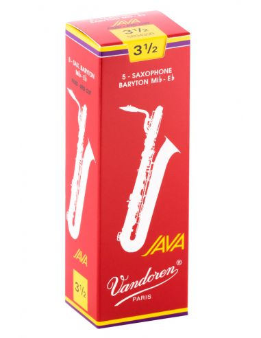 box of 5 baritone java red cut reeds 3,5