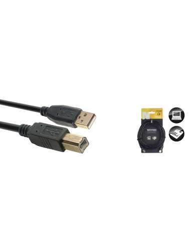 Duomenų kabelis Stagg USB-A/m - USB-B/m 5m