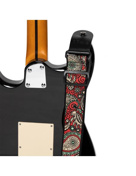 Gitaros diržas Stagg SWO-PSLY 1 RED