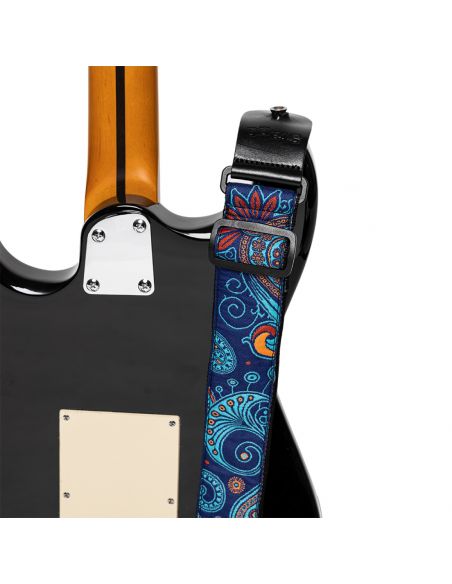 Gitaros diržas Stagg SWO-PSLY 2 BLU