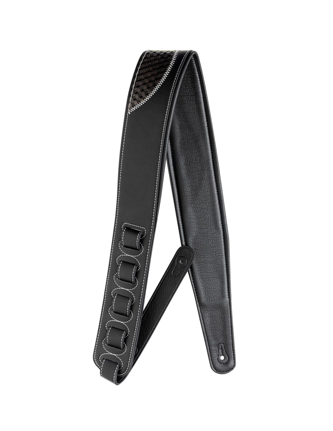 guitar strap leather black