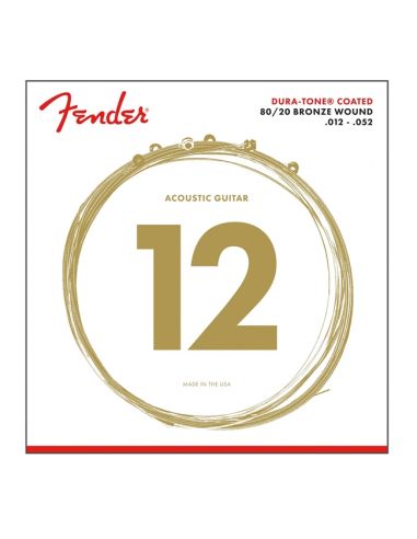 Acoustic Guitar Strings Fender 880L Dura-Tone® 80/20 .012-.052