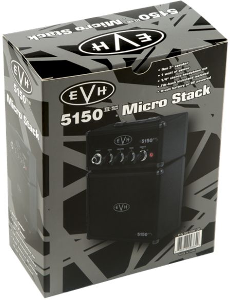 Mini stiprintuvas el. gitarai Fender EVH STEALTH MICRO STACK BLK