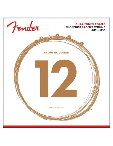 Stygos ak. gitarai Fender Phosphor Bronze Dura-Tone® Coated 12-53