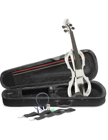 Electric violin set Stagg EVN X-4/4 WH