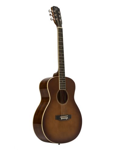 Acoustic travel guitar with solid spruce top, Bessie series