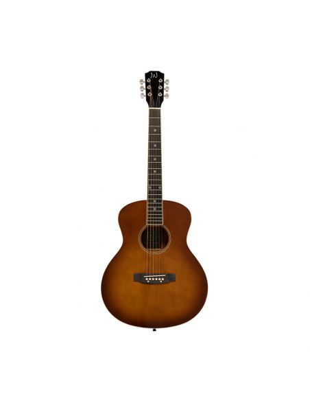 Acoustic travel guitar with solid spruce top, Bessie series