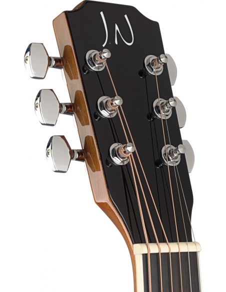 Dark cherryburst acoustic-electric auditorium guitar with solid spruce top, Bessie series