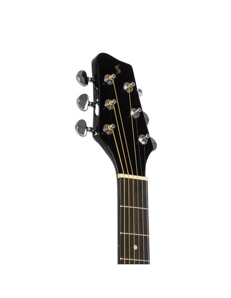 Cutaway acoustic-electric auditorium guitar, black