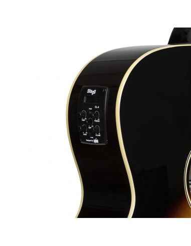 acoustic electric guitar sunburst