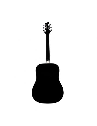 white and black acoustic guitar