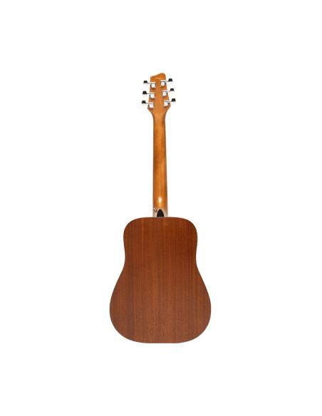 Acoustic dreadnought travel guitar, sapele, natural finish