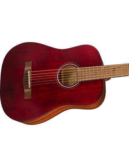 Akustinė gitara Fender FA-15 STEEL 3/4 RED W/BAG WN